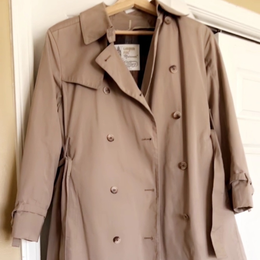 Full Length London Fog Wool lined trench size Medium